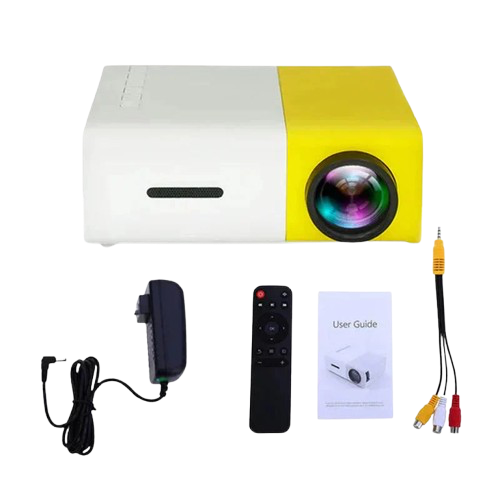 Mini Projector – 1080P Full HD Support, Portable LED Projector, 4K Video Playback, Multiple Connectivity Options